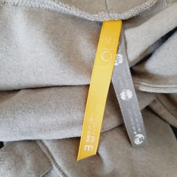 LOLE Evolt Long Utility Sleeve Casual Mini Dress Shawl Neck Beige Sz M - Picture 14 of 15